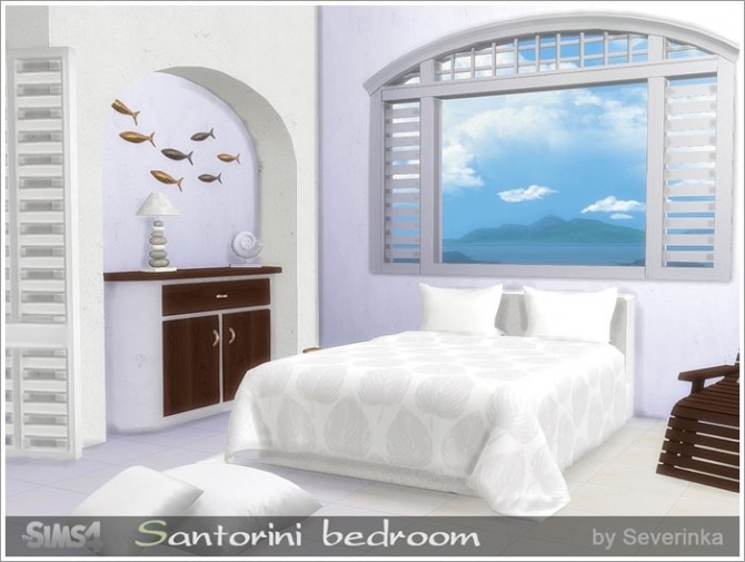 Sims 4 Santorini bedroom at Sims by Severinka