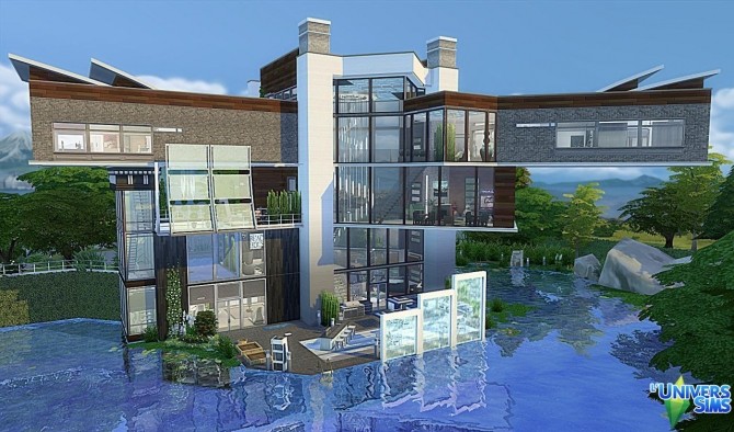 Sims 4 Lake Swan house by Vanderetro at L’UniverSims