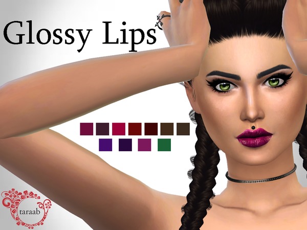 Sims 4 Glossy Lips by taraab at TSR