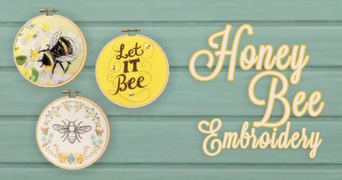 Sims 4 Honey Bee Embroidery at Hamburger Cakes