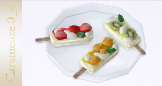 Sims 4 Fruit Popsicle Set clutter at Caramelize