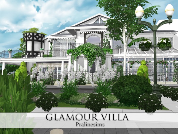 Sims 4 Glamour Villa by Pralinesims at TSR