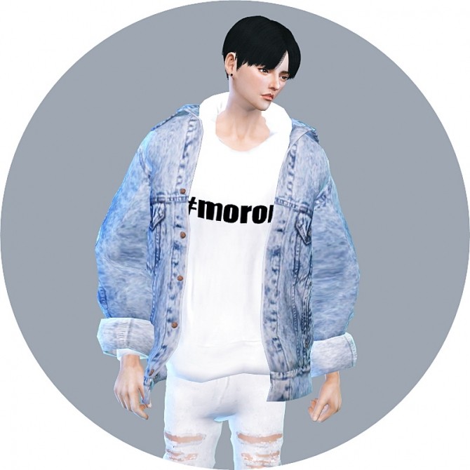 Sims 4 Male ACC Vintage Denim Jacket at Marigold