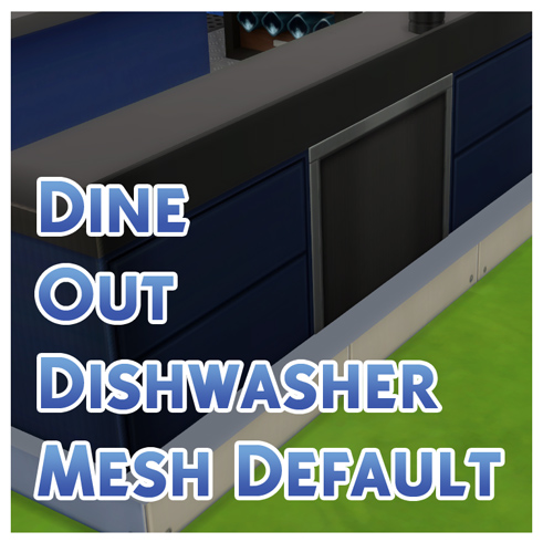 Sims 4 Dine Out Dishwasher Mesh Default by Menaceman44 at Mod The Sims