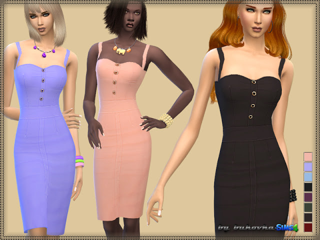 Sims 4 Dress & Straps at Bukovka