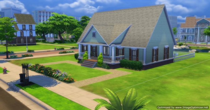 Cottage Bungalow by LadyAngel at Mod The Sims » Sims 4 Updates