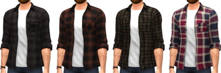 Flannel Shirts at Marvin Sims » Sims 4 Updates