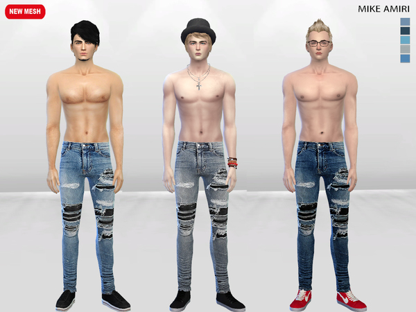 Repar Distressed Jeans By Mclaynesims At Tsr Sims 4 Updates