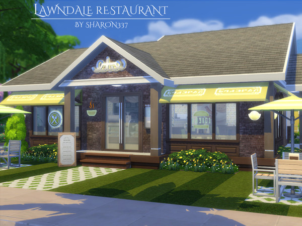 Sims 4 Lawndale Restaurant by sharon337 at TSR