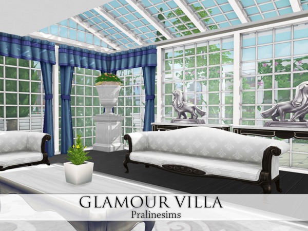 Sims 4 Glamour Villa by Pralinesims at TSR