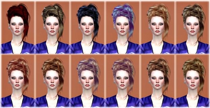 Sims 4 Newsea Crazy Love Hair retexture at Jenni Sims