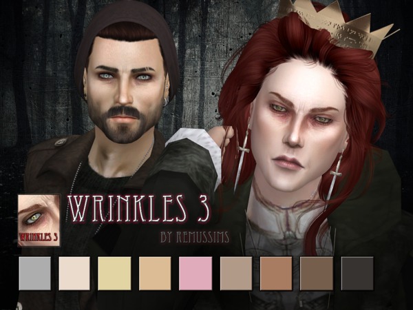 Sims 4 Wrinkles 3 for males by RemusSirion at TSR