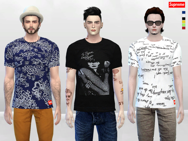Sims 4 SP Signature Large Tees by McLayneSims at TSR