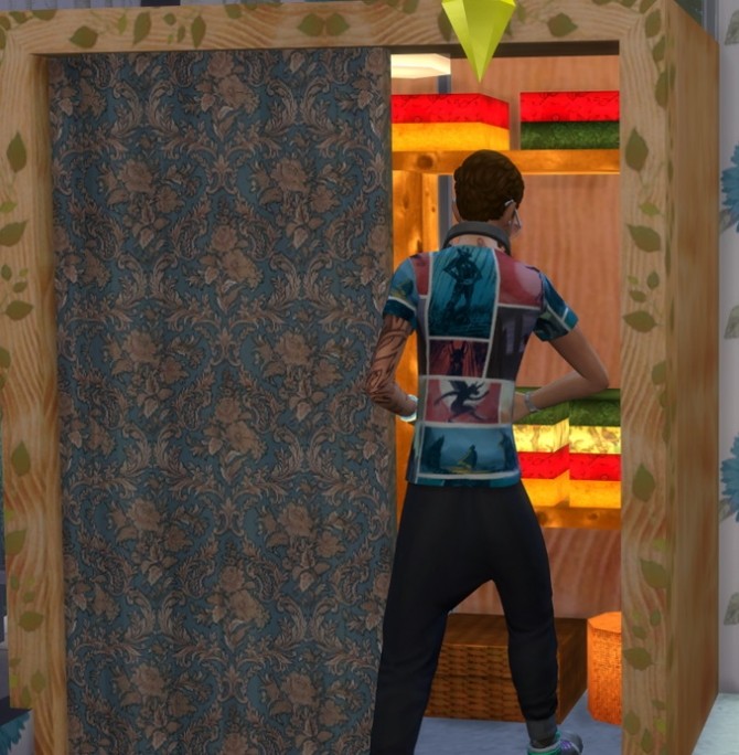 Sims 4 A Wooden Medieval Wardrobe/Closet at Sims 4 Studio