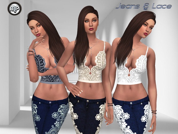 Sims 4 MP Jeans and Lace at BTB Sims – MartyP