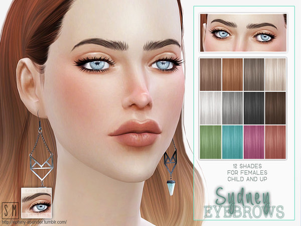 Sims 4 Sydney Female Brows by Screaming Mustard at TSR