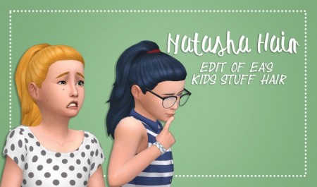 Girls Natasha Hair by xDeadGirlWalking at SimsWorkshop