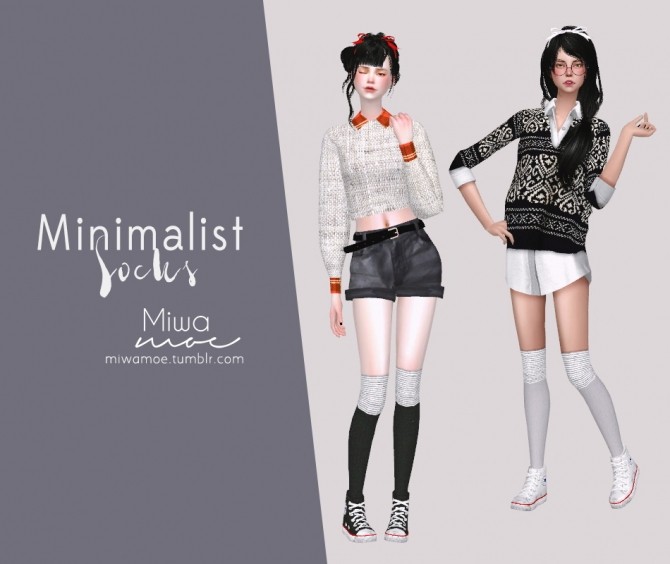 Sims 4 Minimalist Socks at Miwamoe