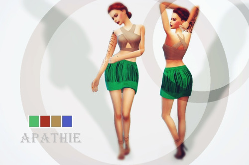 Sims 4 Poca Skirt at Apathie