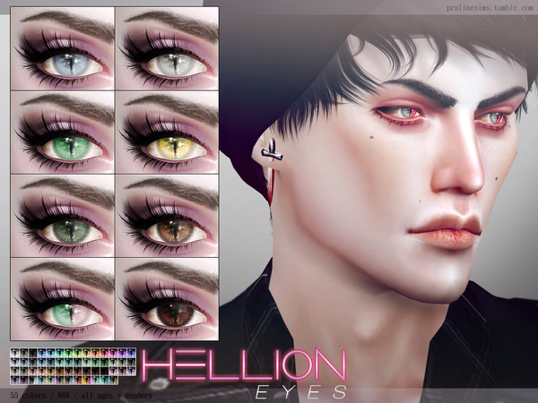Sims 4 Hellion Eyes N88 by Pralinesims at TSR