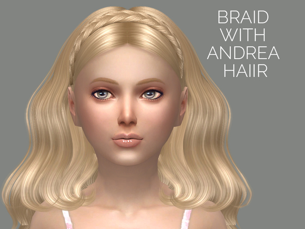 Sims 4 Hair Lida child by Sintiklia at TSR