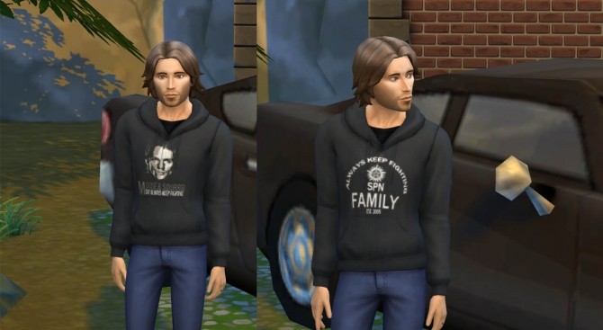 Sims 4 Always Keep Fighting hoodies by andlarryofficial at Mod The Sims