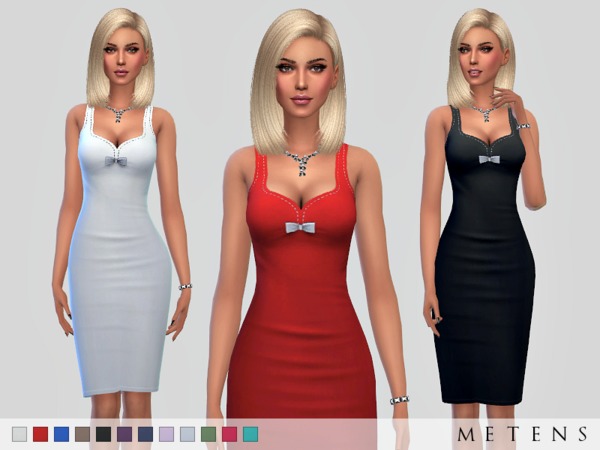 Sims 4 Edie Dress by Metens at TSR