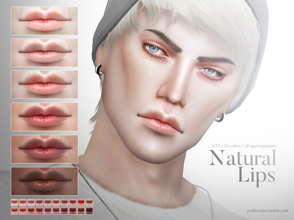 Sims 4 Natural Lips N73 by Pralinesims at TSR