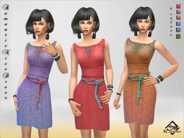 Sims 4 Romantic Nice Dress by Devirose at TSR