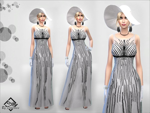 Sims 4 Sweet Glam Dress by Devirose at TSR