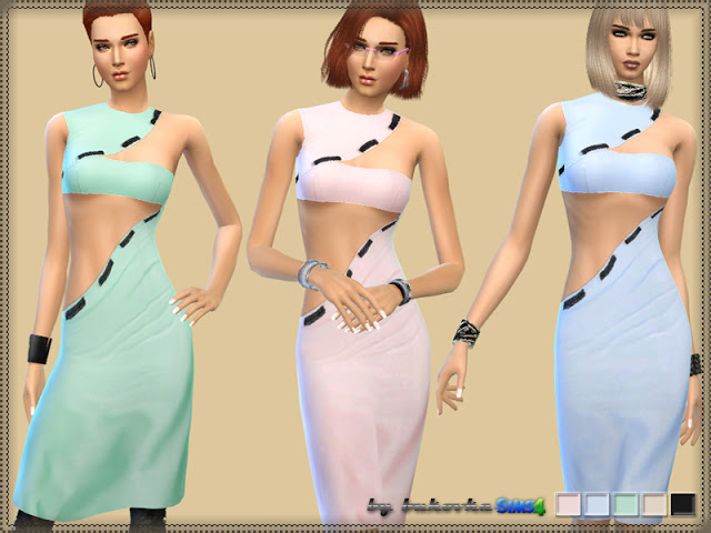Sims 4 Dress & Tape at Bukovka