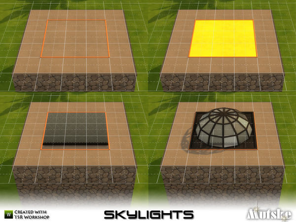Sims 4 Skylights by mutske at TSR