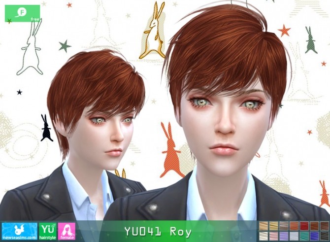 Sims 4 YU041 Roy hair (Free) at Newsea Sims 4