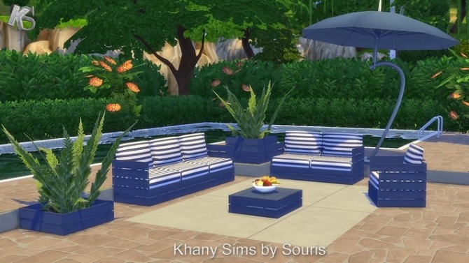 Sims 4 Garden set by Souris at Khany Sims