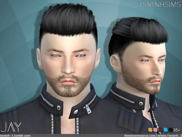 Sims 4 JAY Hairstyle 9 by TsminhSims at TSR