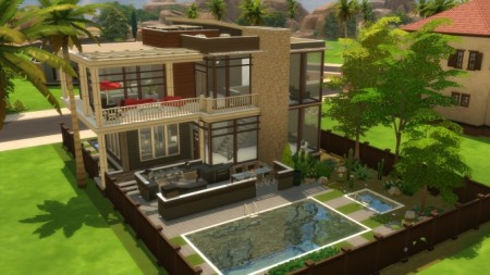 Modern Basegame Mansion by NelcaRed at Mod The Sims » Sims 4 Updates