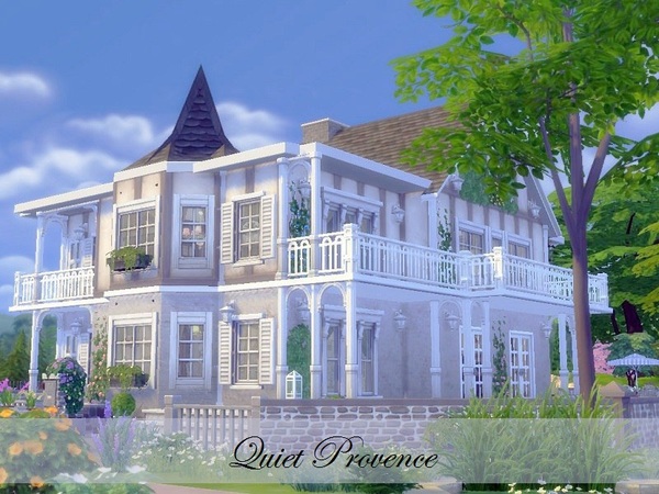 Sims 4 Quiet Provence house by asperatus at TSR