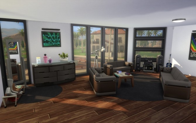 Sims 4 Modern Pad house by govier at Mod The Sims