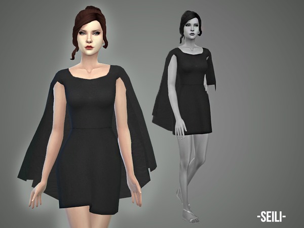 Sims 4 Seili dress by April at TSR