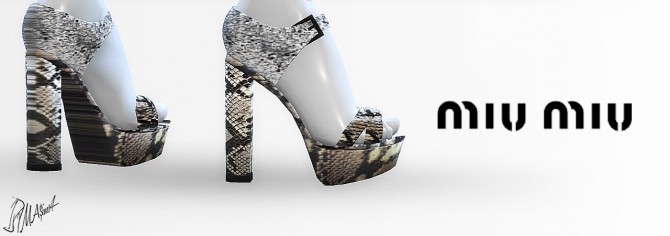 Sims 4 Snakeskin Sandals at MA$ims4