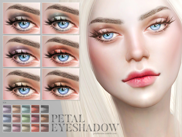 Sims 4 Petal Eyeshadow N28 by Pralinesims at TSR