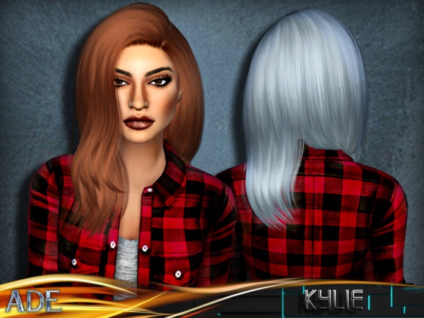 Sims 4 Ade Kylie hair by Ade Darma at TSR