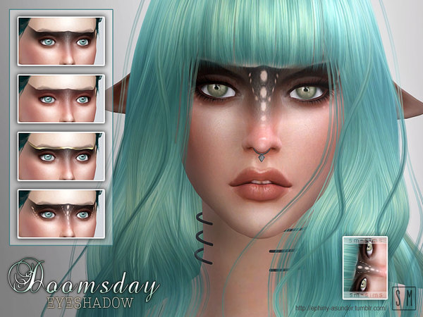 Sims 4 Doomsday Eyeshadow by Screaming Mustard at TSR