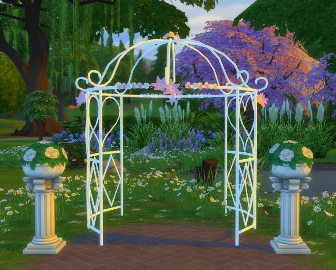 Sims 4 2 to 4 Princess Bliss Tie The Knot Gazebo by BigUglyHag at SimsWorkshop