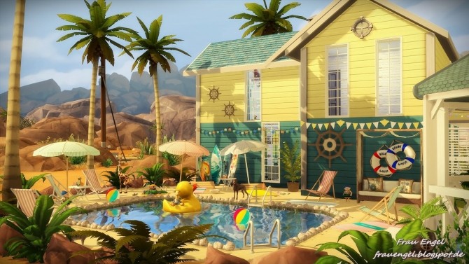 Sims 4 Sea Adventure cottage at Frau Engel