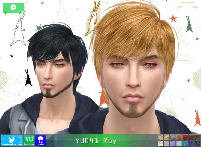 Sims 4 YU141 Roy hair (free) at Newsea Sims 4