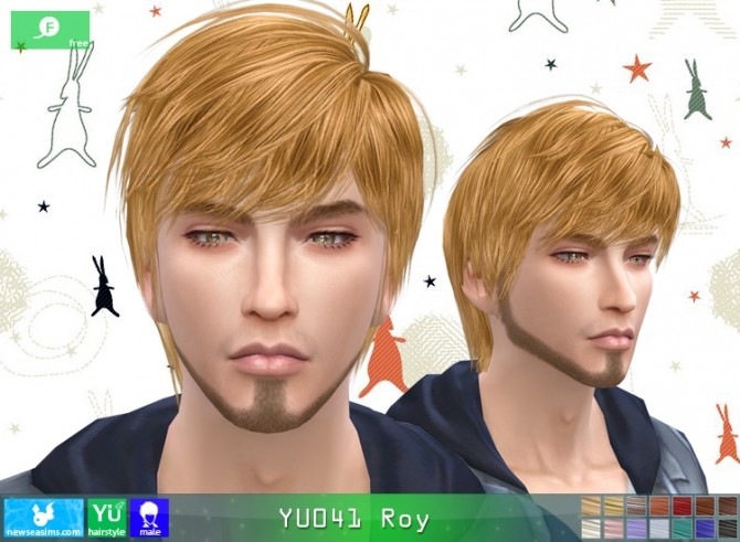 Sims 4 YU141 Roy hair (free) at Newsea Sims 4