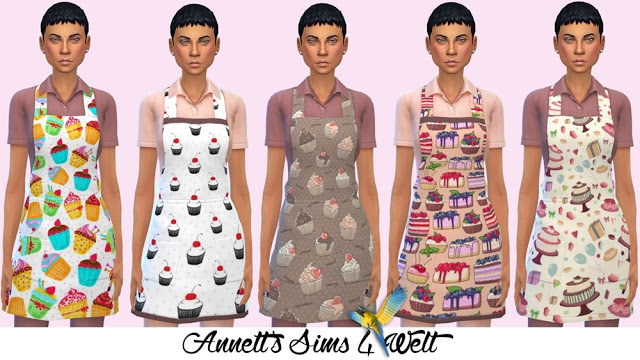 Sims 4 Waitress Outfit Cake at Annett’s Sims 4 Welt