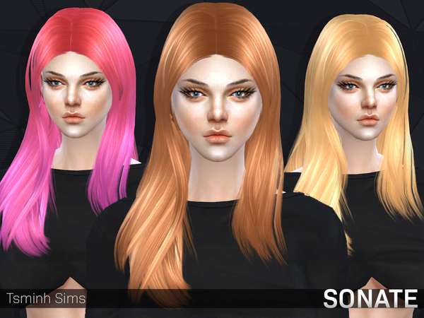 Sims 4 SONATE Hair 10 by TsminhSims at TSR