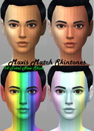 Maxis Match 54 Skintones by Kitty25939 at Mod The Sims